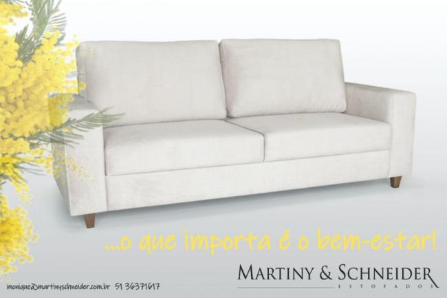 Atualmente os sof�s "living" est�o sendo procurados para compor espa�os menores...